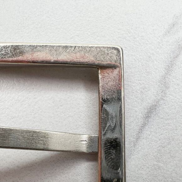 Silver Tone Simple Basic Belt Buckle - Picture 8 of 9